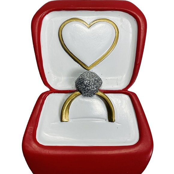 PolarX Other - Diamond Ring RED Christmas Tree Ornament By Polar X Christmas Gift